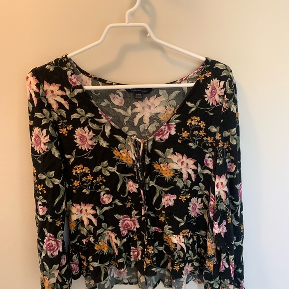 Floral long sleeve blouse - Picture 1 of 5